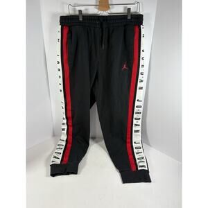 Air Jordan Pants black/red/white down legs Size XL Inseam 28in Waist 32in